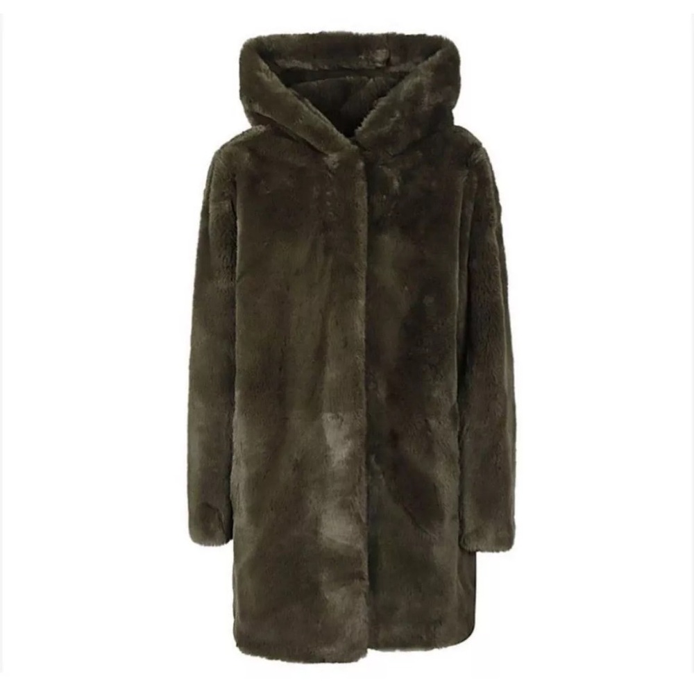 Super soft DKNY faux fur coat.